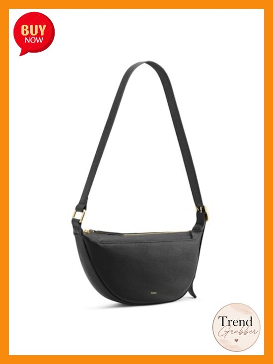 Handbags - Women's Leather Crossbody Hobo Bag Small Shoulder Purse Adjustable Strap